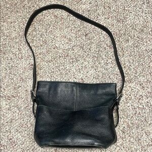 Danier Black Leather bucket Shoulder Bag